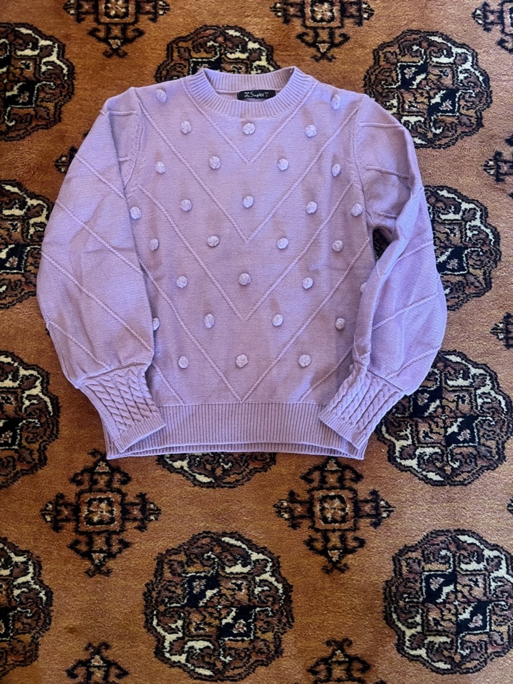 Simplee Lavender Sweater